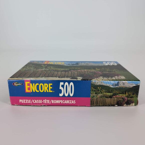 RoseArt Encore "Fenced Garden" 500 Fully Interlocking Piece Jigsaw Puzzle - GUC - Picture 4 of 10